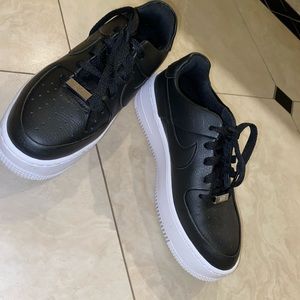 Brand new air force 1 sage low platform sneakers